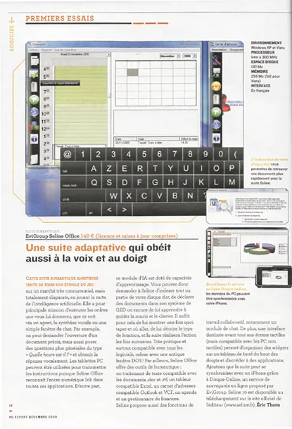 Aperçu de l’article PC Expert, Une suite adaptative qui obéit aussi à la voix et au doigt